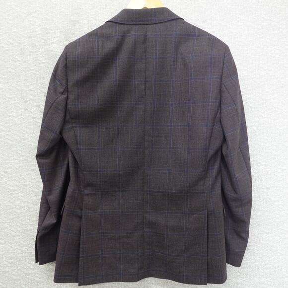 Ted Baker No Ordinary Joe London Purple Plaid Suit Jacket 40R - Picture 2 of 14